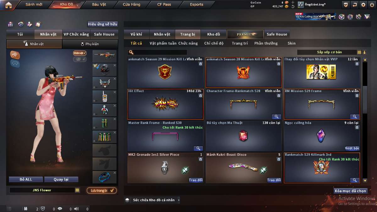 shop acc cf uy tin gia re